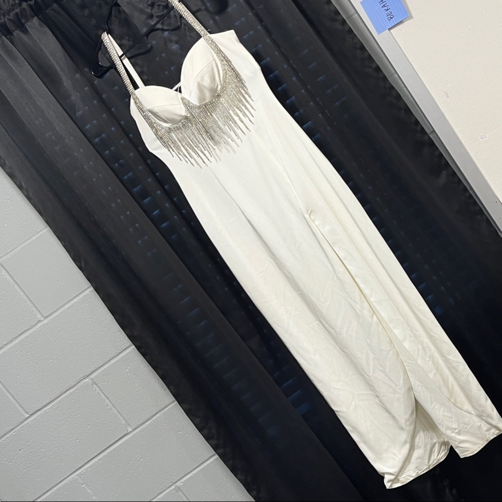 Elegant White Evening Dress